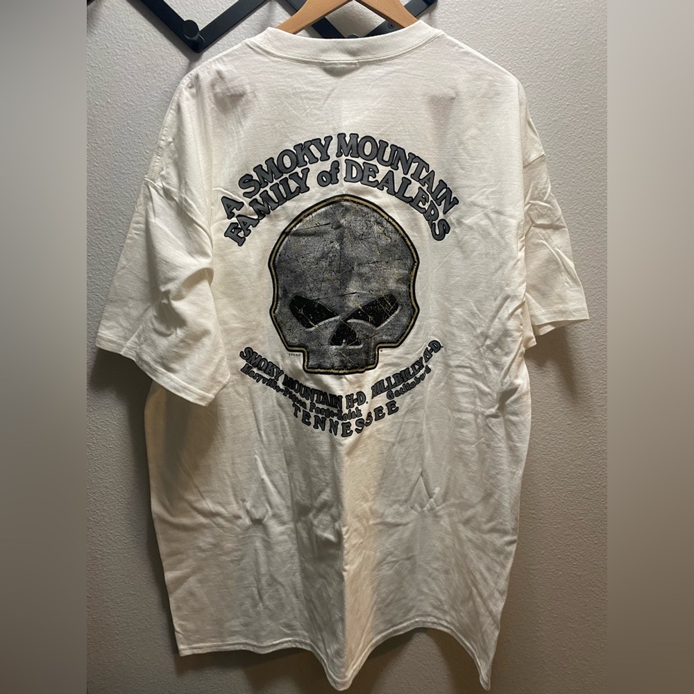 Harley Davidson tee skull design